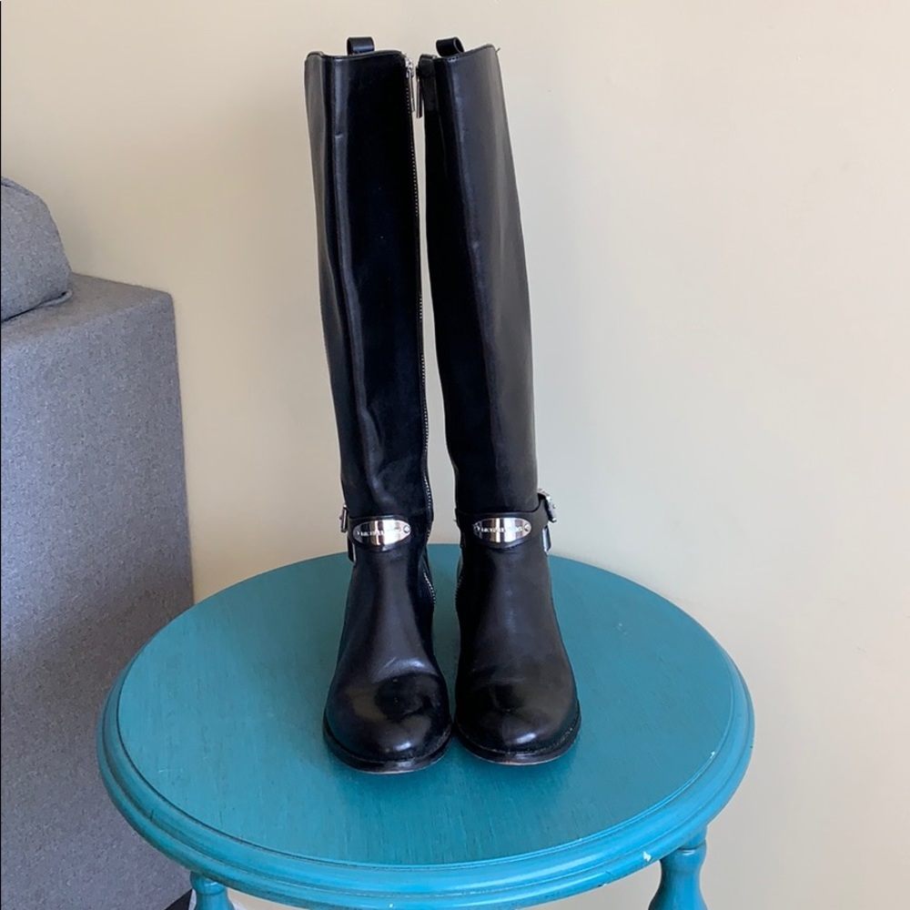 Michael kors black riding boots. Gently used